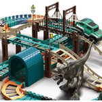 Dark Slate Gray Dino Electric Track with Dino Car HALSON ENTERPRISE Electric-Dinosaur-Track-Toy-Sets-DIY-Educational-Toys-B-O-Series-Simulation-Dinosaur-Car-Colorful-Track_1.webp Vehicle and Remote Control