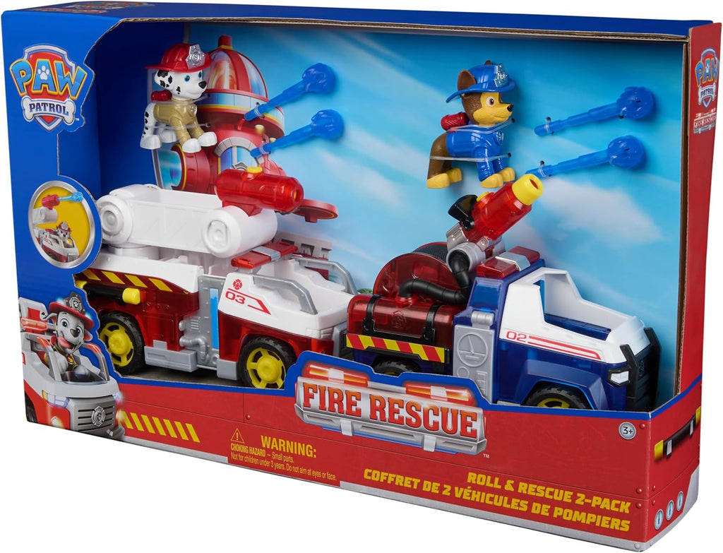 White Smoke Paw Patrol Fire Rescue Chase n Marshall HALSON ENTERPRISE FireRescueChase_Marshall2.jpg Action Figures and Play Sets