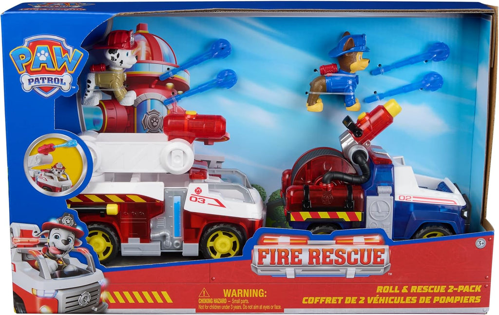 Firebrick Paw Patrol Fire Rescue Chase n Marshall HALSON ENTERPRISE FireRescueChase_Marshall.jpg Action Figures and Play Sets