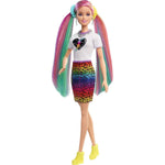 Barbie Leopard Raindow Hair doll
