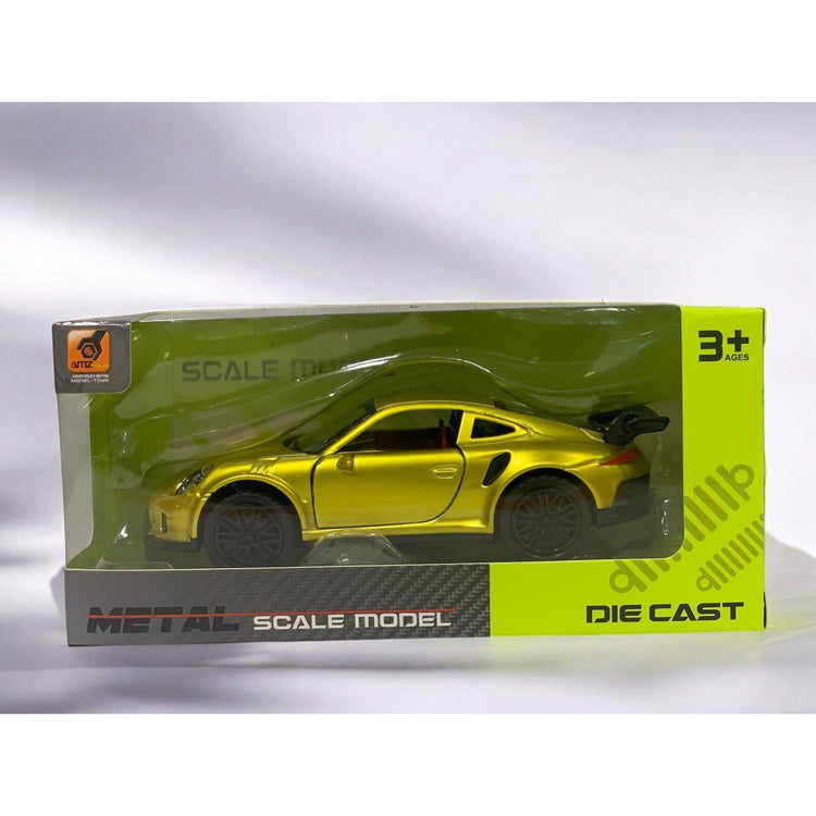 Light Gray Die Cast Porsche Gloss Yellow 12cm HALSON ENTERPRISE IMG_5572-Photoroom.jpg Vehicles and Remote Control Toys