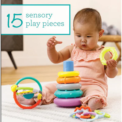 Infantino Box of Cheer Baby - Joyful Sensory Set for Toddlers