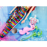 Sky Blue Mermaid Sea Grass Turtle Doll for Underwater Friend Playtime HALSON ENTERPRISE MermaidSeaGrassTurtleDoll_3.jpg Dolls and Playsets