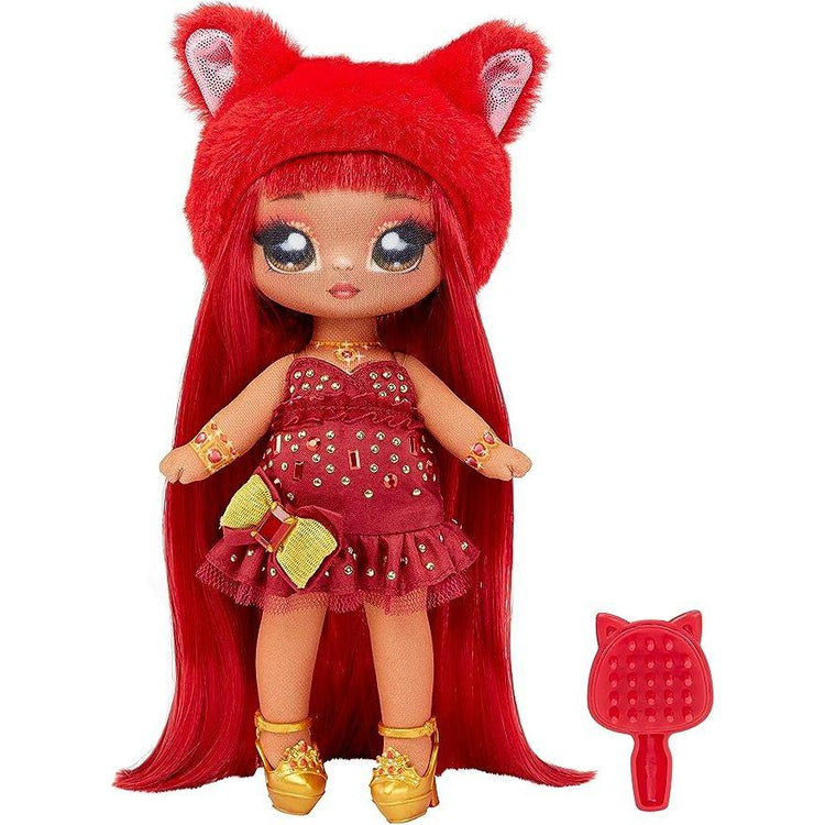 Firebrick Na Na Na Surprise Doll for Stylish Surprises and Dress-Up Joy THE DREAM FACTORY NANANASurpriseDoll.jpg Dolls and Playsets