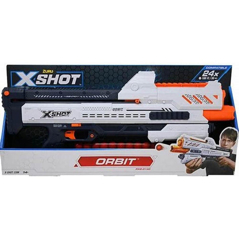 Dark Slate Gray XSHOT Chaos Orbit Blaster 36281 (24 Rounds) by ZURU HALSON ENTERPRISE OIP_1_7a9e424f-6e44-4670-af21-f257a5448e6b.jpg Battling Toys