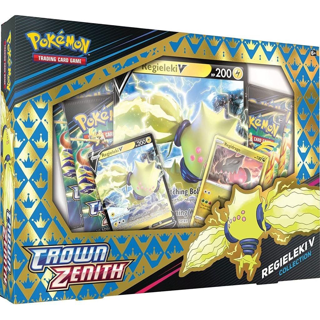 Tan Pokémon Crown Zenith Regieleki V Toyzoona PokemonCrownZenithRegielekiV_4.jpg Collectible Trading Cards