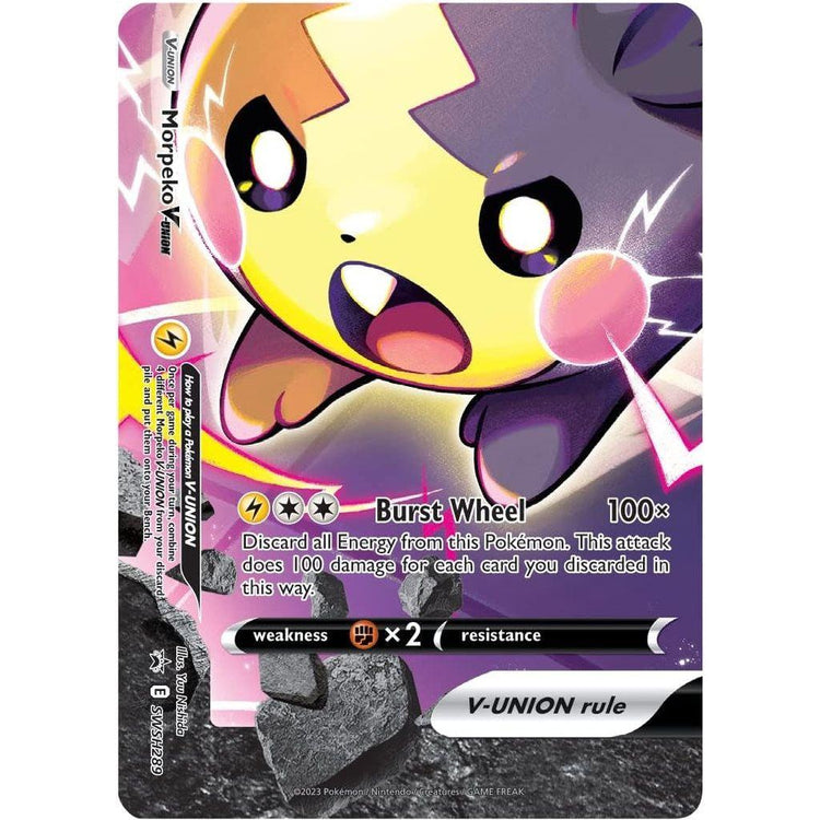 Tan Pokémon Morpeko V Union Premium Playmat Online Purchase PokemonMorpekoVUNIONPremiumPlaymat_4.jpg Collectible Trading Cards