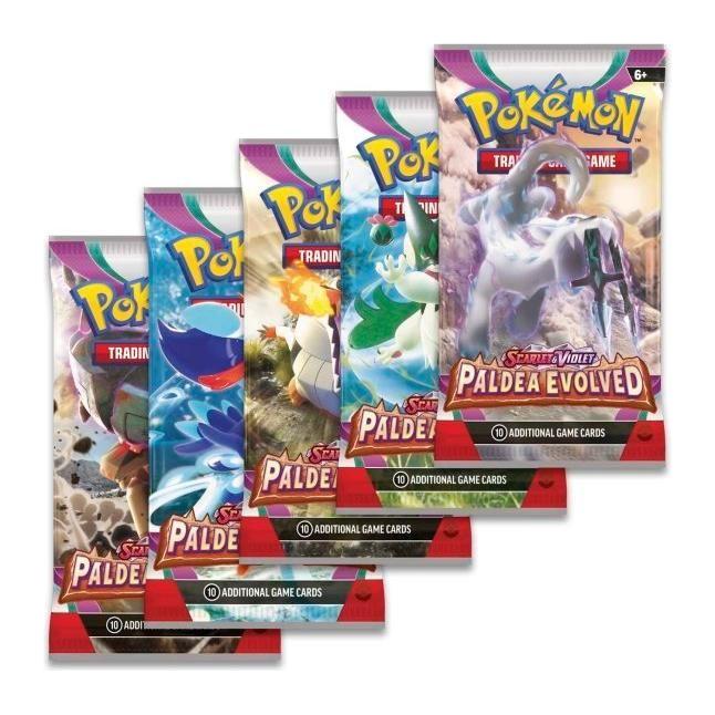 Gray Pokemon Paldea Evolved Trading Card Per Pack – Power Up Your Game Toyzoona PokemonPaldeaEvolvedTradingCard_1.jpg Collectible Trading Cards