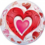 Firebrick Qualatex Bubbles Heart 33909 Balloon – Romantic Balloon for Weddings TOYZOONA LIMITED QualatexBubblesHeart33909Balloon.jpg Gift, Party Goods & Wrapping Paper