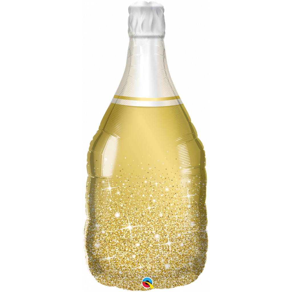 Dark Khaki Qualatex Champagne Bottle 98219 Balloon Toyzoona QualatexChampagneBottle98219Balloon.png Gift, Party Goods & Wrapping Paper