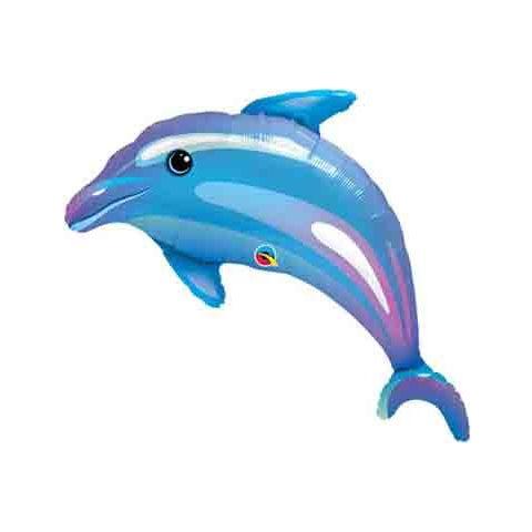 Steel Blue Qualatex Dolphin 29338 Balloon – Ocean Theme Balloon for Kids Birthdays Toyzoona QualatexDolphin29338Balloon.jpg Gift, Party Goods & Wrapping Paper