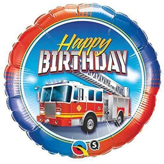 Dark Cyan Qualatex Fire Engine Bday 41686 Balloon – Fire Truck Birthday Balloon for Kids Toyzoona QualatexFireEngineBday41686Balloon.jpg Gift, Party Goods & Wrapping Paper