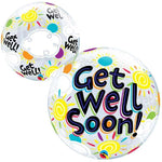 Dark Slate Gray Qualatex Get Well Soon 49337 Balloon – Bright Balloon Gift for Kids or Recovery Wishes Toyzoona QualatexGetWellSoon49337Balloon.jpg Gift, Party Goods & Wrapping Paper