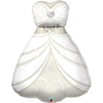 Light Gray Qualatex Silver Dress 57367 Balloon – Stylish Dress Balloon for Girls or Party Décor Toyzoona QualatexSilverDress57367Balloon.png Gift, Party Goods & Wrapping Paper