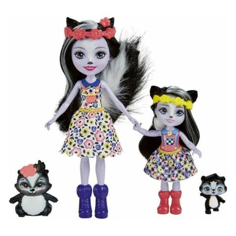 White Smoke Enchantimals Sage and Sabella Skunk Sisters THE DREAM FACTORY SAGE.webp Dolls and Accessories