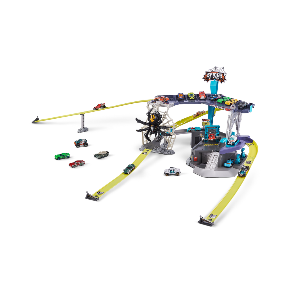 Dark Slate Gray Metal Machines Spider Strike Garage Playset 6725 by Zuru Toyzoona Spider_Matal_machine_02.png Pretend Play and Play Sets