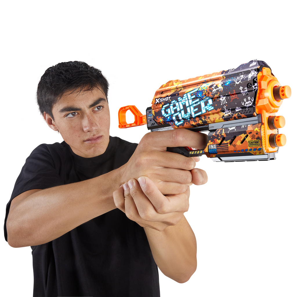 Rosy Brown XSHOT Skins Flux Dart Blaster 36516 (8 Darts) by ZURU HALSON ENTERPRISE X-SHOT-SKINS-FLUX_Lifestyle_03.png Battling Toys