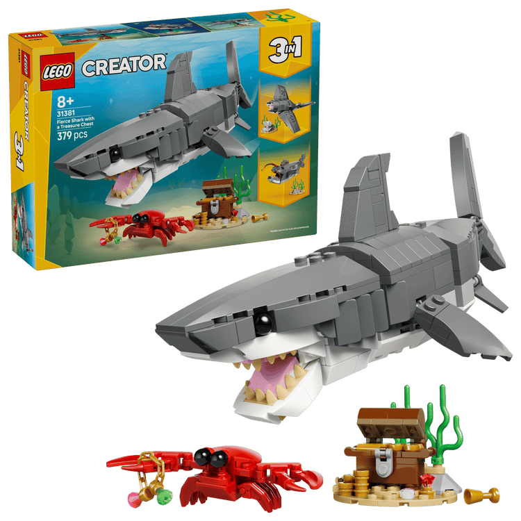 LEGO 31381 Fierce Shark with a Treasure Chest