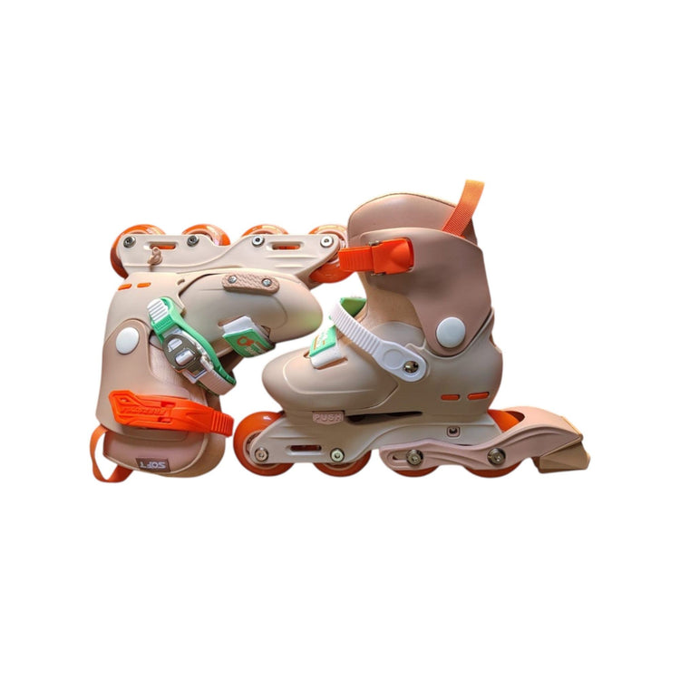 Dim Gray Kids Inline Skates Set - Adjustable Roller Skates for Girls & Boys - Complete Set with Helmet & Pads - ABEC-7 Bearings - Size L (36-39) HALSON ENTERPRISE brownskates1-Photoroom_13f040ea-a4b6-4a4c-b96b-58d26eda6ed6.jpg Outdoor and Active Play