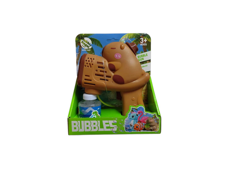 White Smoke Capybara Brown Bubble Gun BE 054 Toyzoona capybarabubblegun-Photoroom.jpg Outdoor and Active Play