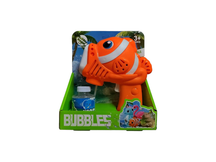 White Smoke Clownfish Bubble Gun BE 055 Toyzoona clownfishbubblegun-Photoroom.jpg Outdoor and Active Play