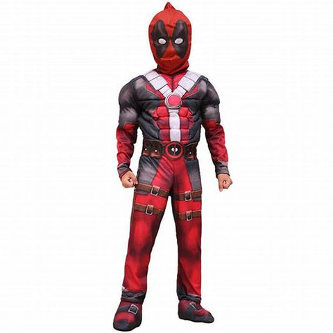 Saddle Brown Deadpool Costume Toyzoona deadpool.jpg Pretend Play and Dress Up