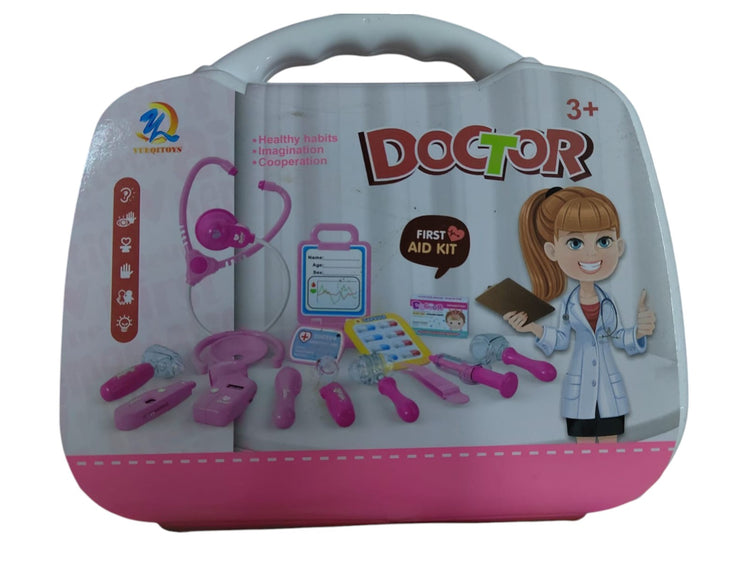 Doctors Tool Set 13PCS Pink Blue