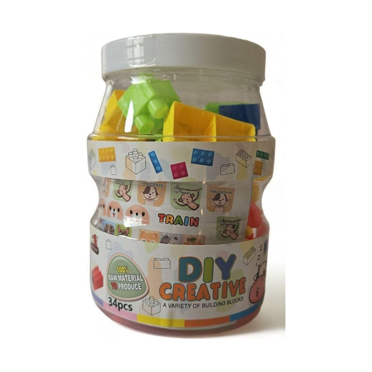 Dim Gray DIY Creative 34-Piece Building Blocks Set HALSON ENTERPRISE f14d30ab-2d42-4079-b62e-5675daf47c21-Photoroom.jpg Building and Construction
