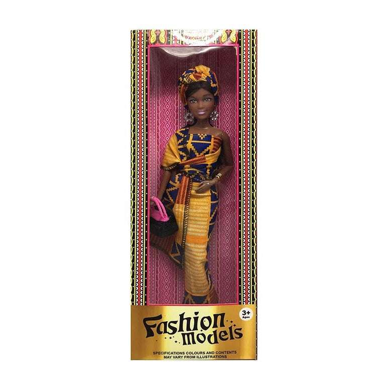 Dim Gray African Doll Fashion Models 12P5 Inch HALSON ENTERPRISE fashionmodeldoll1.jpg Dolls and Accessories