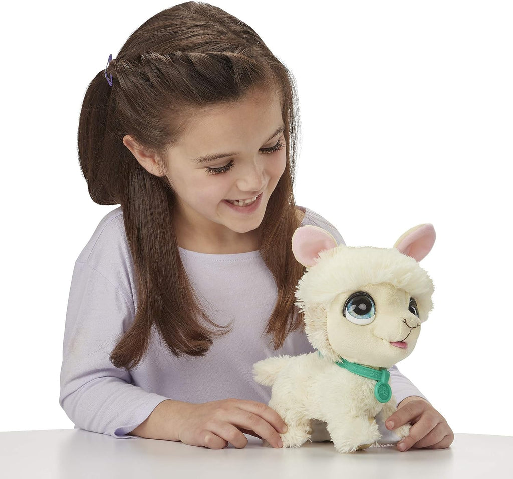White Smoke Hasbro Fur Real Walkalots Llama Toyzoona furrealwalkalotsllama3.jpg Dolls and Accessories