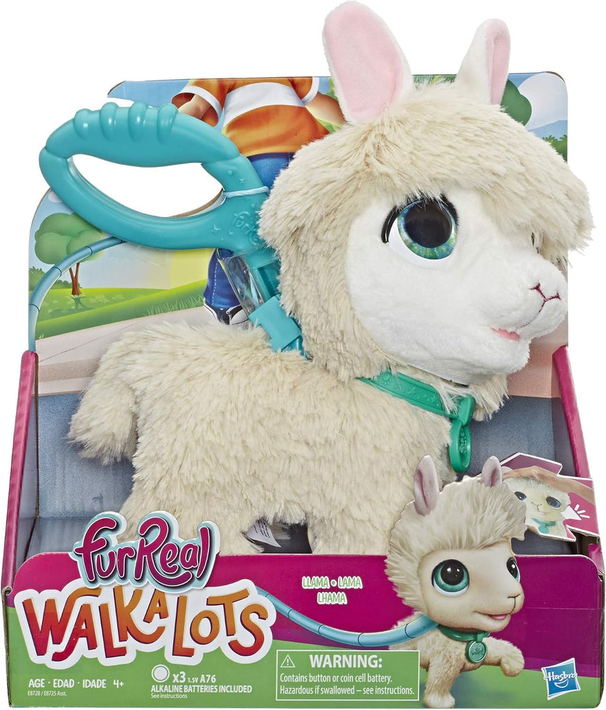 White Smoke Hasbro Fur Real Walkalots Llama Toyzoona furrealwalkalotsllama.jpg Dolls and Accessories