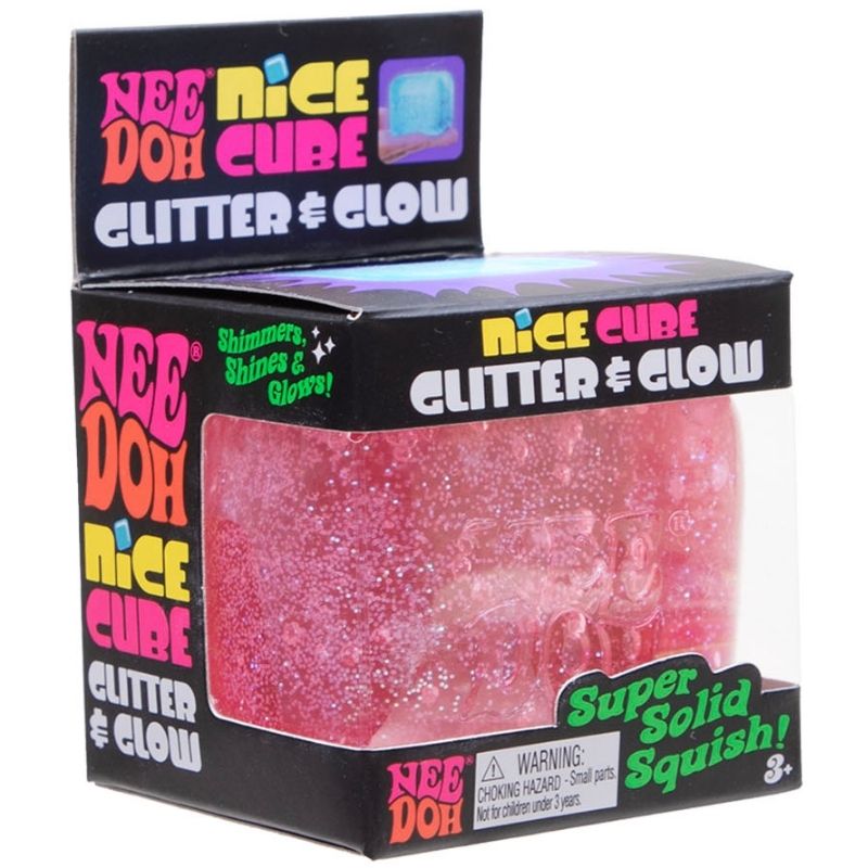 White Smoke Needoh Nice Cube Pink Glitter HALSON ENTERPRISE glitter-glow-nice-cube-pink.jpg Arts and Crafts