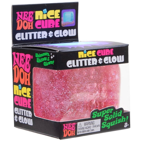 White Smoke Needoh Nice Cube Pink Glitter HALSON ENTERPRISE glitter-glow-nice-cube-pink.jpg Arts and Crafts
