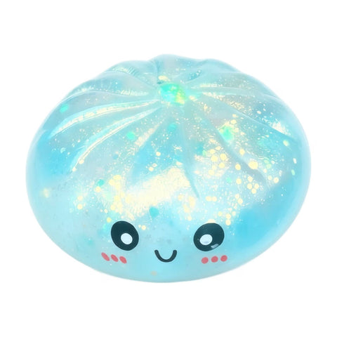 White Smoke Glitter Dumpling Squishy - Per Piece HALSON ENTERPRISE glitter_dumpling.jpg Arts and Crafts