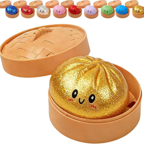 White Smoke Glitter Dumpling Squishy - Per Piece HALSON ENTERPRISE glitter_dumpling.jpg Arts and Crafts
