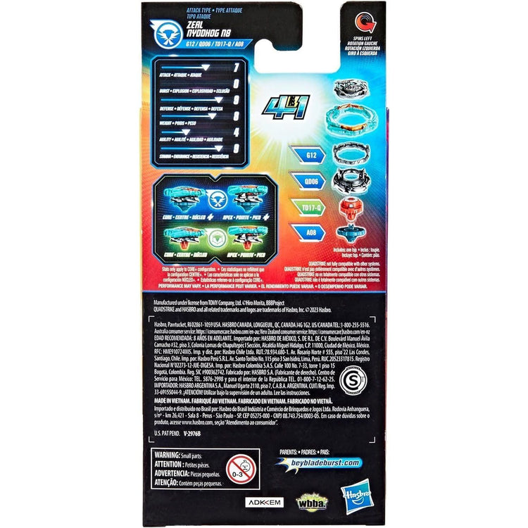 Black Hasbro Beyblade Zeal Nydhog - Competitive Battle Top – Spin and strike Toyzoona hasbro-beyblade-zeal-nydhog-toyzoona-3.jpg Action Toys