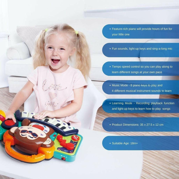 Steel Blue Hola DJ Monkey Keyboard 3137 - Light-Up DJ Toy for Toddlers TOYZOONA LIMITED hola-dj-monkey-keyboard-3137-toyzoona-4.jpg Infant Toys
