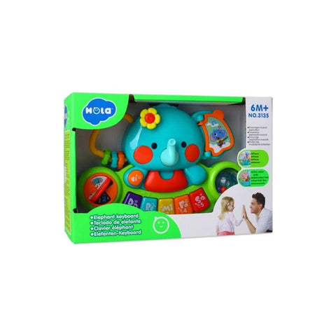 Light Sea Green Hola Elephant Keyboard 3135 - Musical Toy with Animal Sounds TOYZOONA LIMITED hola-elephant-keyboard-3135-toyzoona-1.jpg Infant Toys