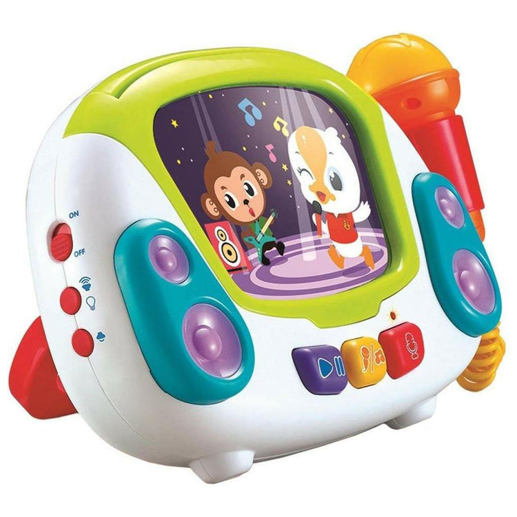Light Gray Hola Karaoke Jukebox 3138 - Fun Music and Mic Play for Kids TOYZOONA LIMITED hola-karaoke-jukebox-3138-toyzoona-3.jpg Infant Toys