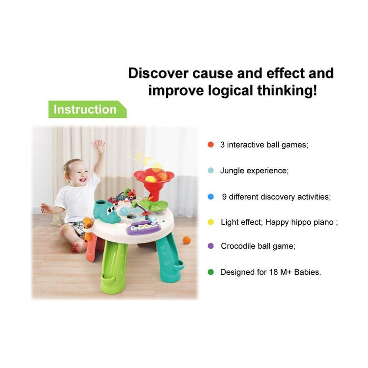 Light Gray Hola Learn and Discover Table E8999 - Smart Activity Table for Toddlers TOYZOONA LIMITED hola-learn-and-discover-table-e8999-toyzoona-3.jpg Infant Toys