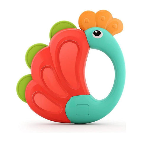 Light Gray Hola Peacock Rattle E318B-1 - Colorful Sound Toy for Babies TOYZOONA LIMITED hola-peacock-rattle-e318b-1-toyzoona-1.jpg Infant Toys