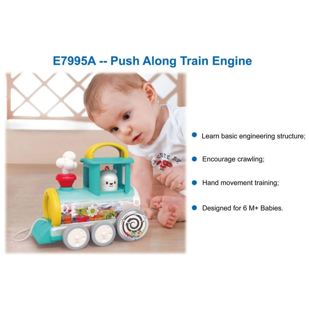 Gray Hola Push Along Train Engine E7995A TOYZOONA LIMITED hola-push-along-train-engine-e7995a-toyzoona-2.jpg Infant Toys