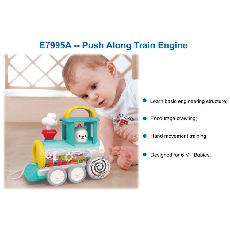 Gray Hola Push Along Train Engine E7995A - Fun On Wheels for Kids TOYZOONA LIMITED hola-push-along-train-engine-e7995a-toyzoona-2.jpg Infant Toys