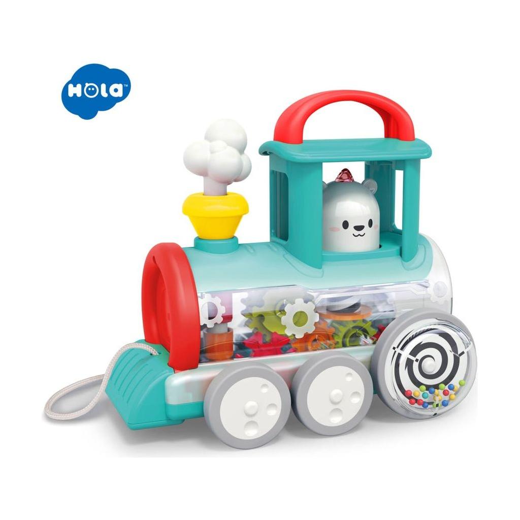 Light Gray Hola Push Along Train Engine E7995A TOYZOONA LIMITED hola-push-along-train-engine-e7995a-toyzoona-3.jpg Infant Toys