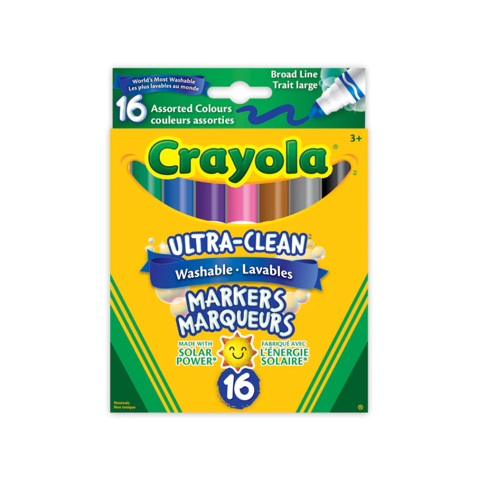 Sea Green 16 Colour Non Toxic Markers Toyzoona large_95263-Crayola-145-56-7916-Art-Markers-Crayons-Coloured-Pencils-Crayola-Colossal-Washable-Broad-Line-Markers-16-Colours-177741.png Stationary, Arts and Crafts