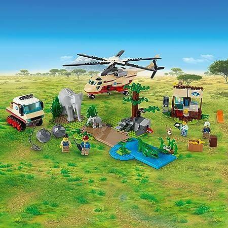 Olive Drab Lego Wildlife Rescue Operation 60302 THE DREAM FACTORY lego-wildlife-rescue-operation-60302-toyzoona-5.jpg Building and Construction