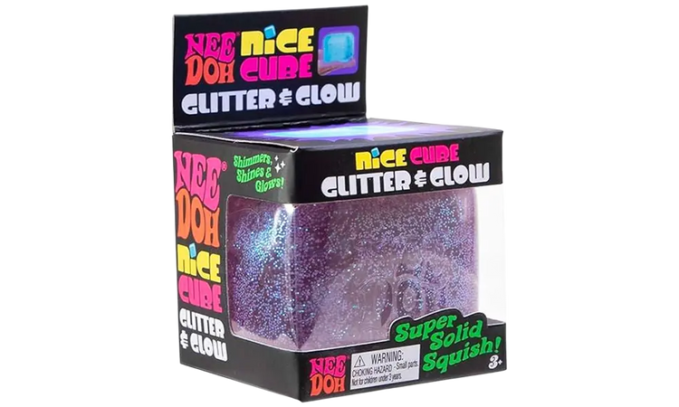 Black Needoh Nice Cube Purple Glitter HALSON ENTERPRISE needoh-glitter-glow-nice-cube-purple.webp Arts and Crafts