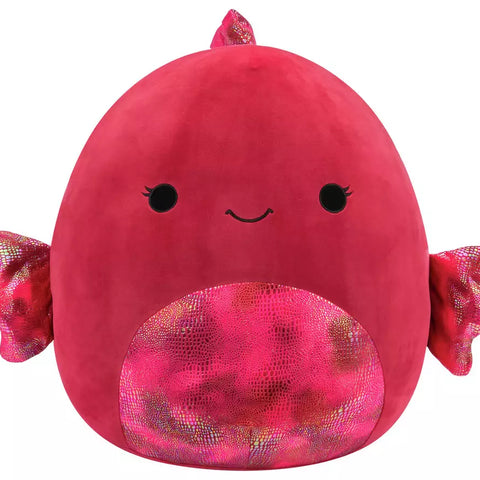White Smoke Squishmallow Big Raspberry Fish Barella HALSON ENTERPRISE red.webp Plush Toys