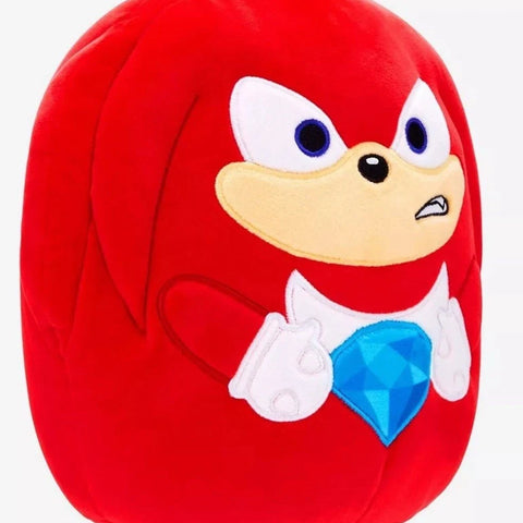 Squishmallow Red Knuckles Sonic Holding Blue Emerald