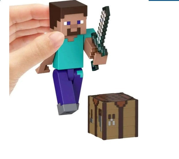 White Smoke Minecraft Action Figure Steve HALSON ENTERPRISE steve.jpg Action Figures and Play Sets